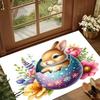Cute Color Rug Happy Easter Carpet Soft Rugs for Bedroom Kid Play Mat Home Decor Gift Carpet Living Room Decoration Alfombra