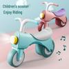 Children's 3+ Balance Scooter & Wiggle Car with Lights - Anti-Rollover Rocking Walker