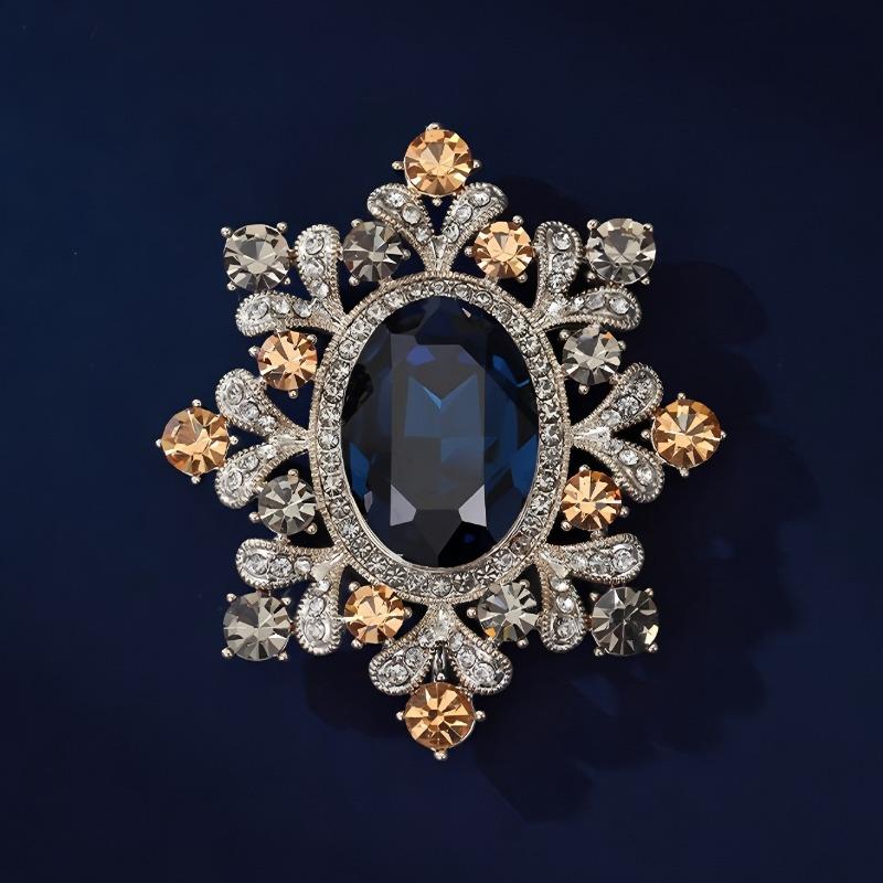 Retro Fuxin Flower Brooch, High-end Women's Design Sense, Niche Brooch Pin, Fashionable and Luxurious