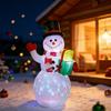 Christmas Inflatable Snowman Decor With Led Lights For Holiday Party Festivities