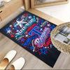 Baseball Rangers Map  Carpet, Kitchen Rugs, Yoga Mat, Non-Slip Mats, Rug for Bathroom, Living Room Bedroom, Camping Rugs Christmas Gift