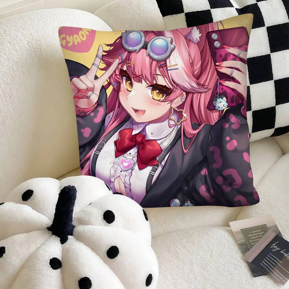 Raora Panthera Anime Pillow Case Square Pillow Bedroom Sofa Leisure Comfort Cushion Car Home Decoration