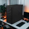 Husa de praf pentru computer - Protector negru pentru desktop pentru computere Mid-Tower, Husă durabilă și elegantă pentru carcasa computerului, Husă impermeabilă