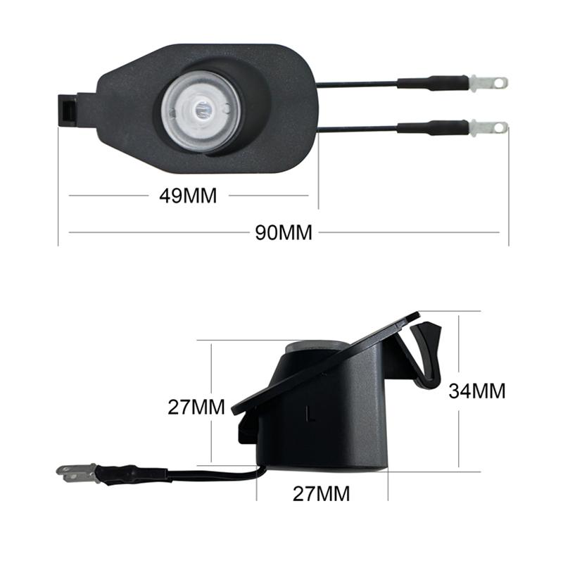 For 15-23 Ford Mustang  HD Led Rear View Mirror Welcome Light Mustang Door Projection Light Atmosphere Light Modification CVX1