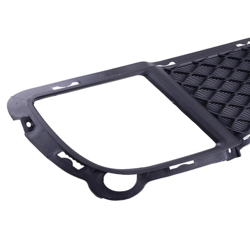 Car Front Left Fog Light Cover Trim Bezel Frame Fit for Kia Forte Sedan 2010 2011 2012 2013 KI1038107 865631M010 Black Plastic