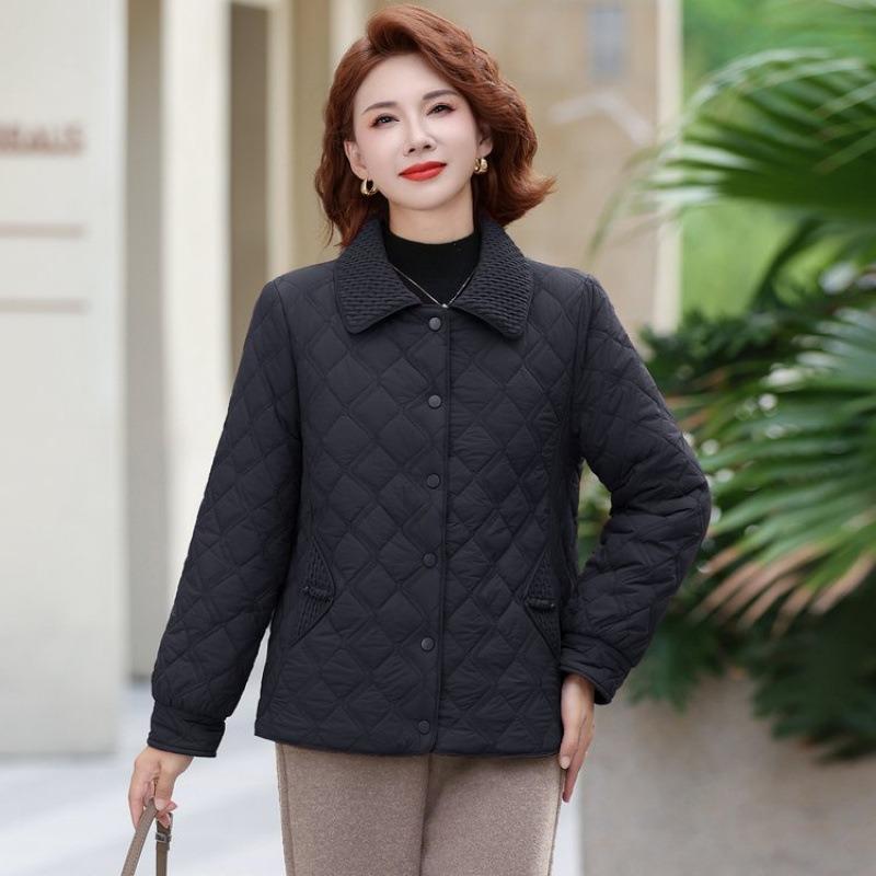Autumn and winter small padded clothes lapel short new padded jacket small padded women