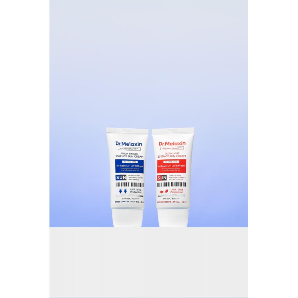 Dr.melaxin Hydro Ceramic Essence Suncream 2 Types 1 tone up