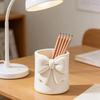 Multifunctional Desktop Storage Bucket, 3D Design Pen Holder, Compact Makeup Brush Organizer Stand