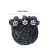 Korean Style Bun Snood Bead Hair Net Cover Vintage Flower Spring Clip  Ladies