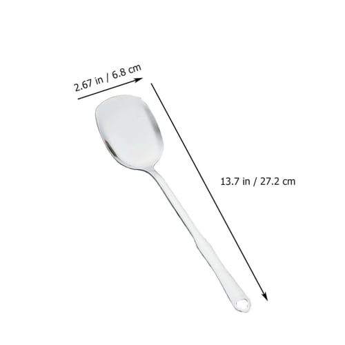 1 Spatula, Teflon-Coated Cookware Spatula, Kitchen Gadget, Pot Stirrer, Long Handle Pot Utensil, Cake Spatula, Wide Metal Spatula, Stir-Fry Spatula, K