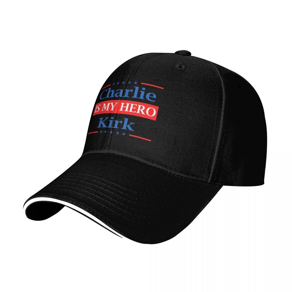 Charlie Kirk Is My Hero American Patriot Baseball Caps Snapback Baseball Hats Breathable Casual Casquette Outdoor Unisex