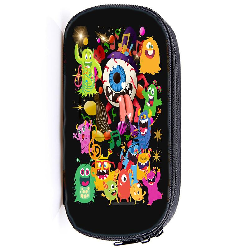 My Singing Monsters Federmäppchen, praktische Aufbewahrungstasche, Horror-Spiel, Schule, Stifttasche, Box für Studenten, Büro, Schreibwaren