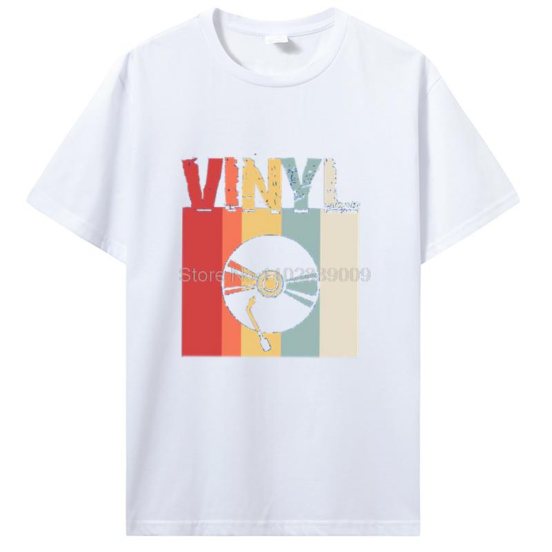 Men Clothing Vinyl TShirt Vinyl Record T-Shirt Record Shirt Dj Tees Hilarious Boy Girl T-Shirt Cotton Tees Harajuku Streetwear