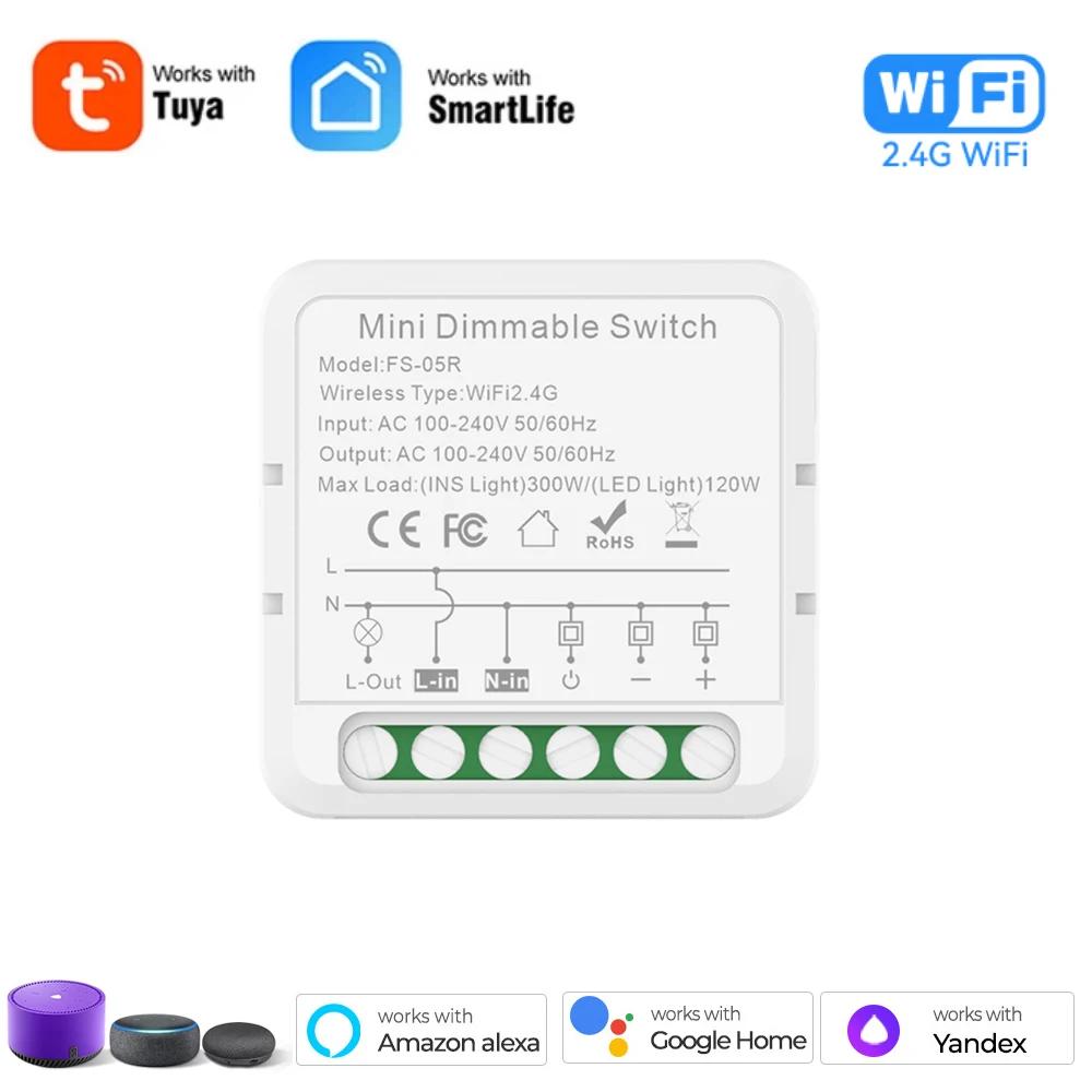 

Tuya WiFi ZigBee Dimmer LED Light Smart Dimmers Switch Module Breaker Need Neutral Voice Control Works with Alexa Google Home