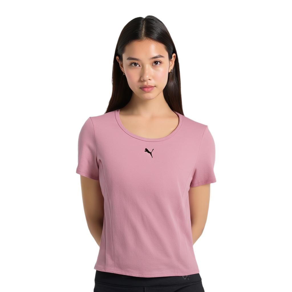 Puma T Shirts Women's Pink Crew Neck Other 634778-65