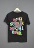 Anti Social Social Club Crawling Black Tee Size S