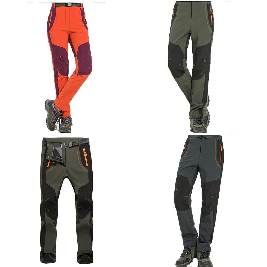 Warme Outdoor-Wander-Skihose für Herren und Damen mit kuscheligem Fleece und wasserdichtem Stoff