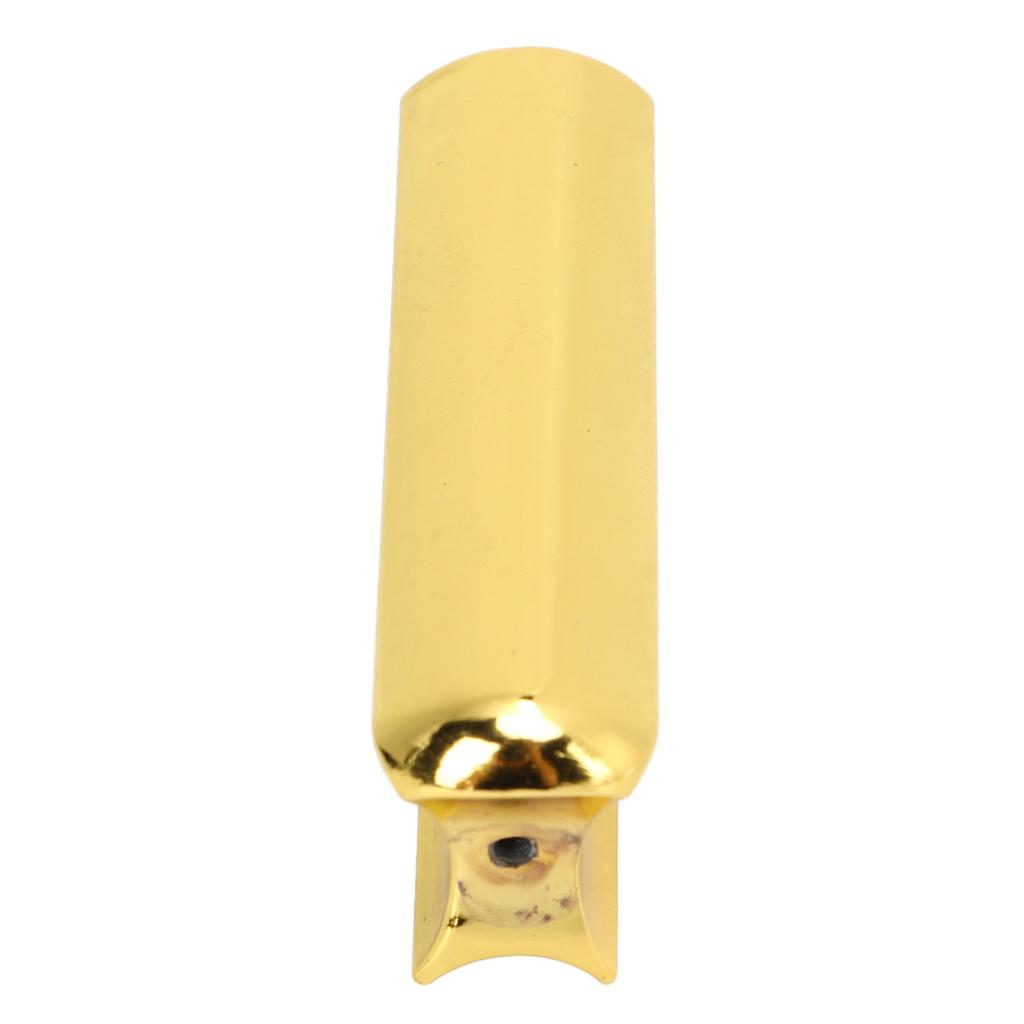 Guitar Slider with 4 Finger Picks Metal Ukulele Slide Tone Bar Stringed Instrument Accessories Gold Color