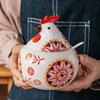 Creative Ceramic Seasoning Jar Rooster Seasoning Box Home with Lid Seasoning Box Pepper Salt Jar Moisture-proof Kitchen Tools