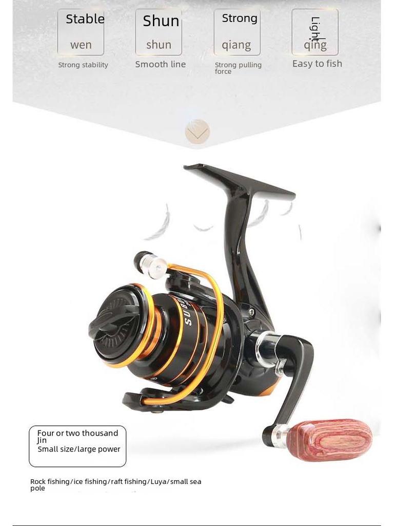 Palm Treasure 800 Mini Spinning Fishing Reel for Rocky Fishing Rods
