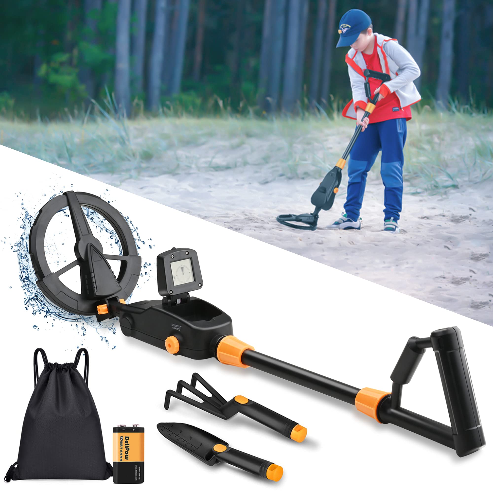 

Водонепроницаемый детский металлоискатель 18 см, детектор золота, легкая поисковая катушка (61 см - 88,9 см)