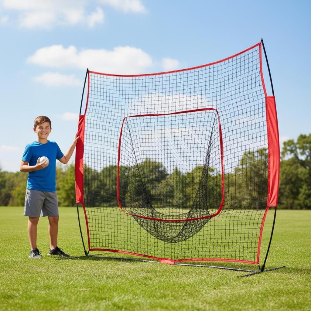 Baseball Rebound Net Stable Rebounder Easy Setup for Outdoor