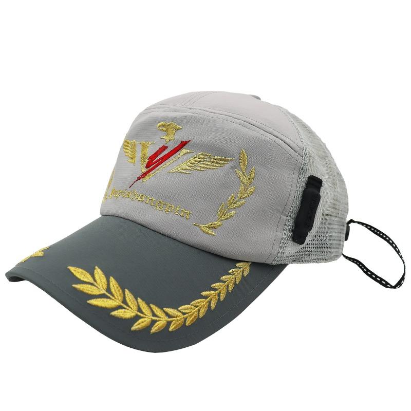 

Breathable mesh baseball cap men s summer new sunscreen casual cap outdoor fishing hiking sunshade sun hat Adjustable серый