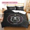 Orlando Pirates Pattern Bedding Quilt Set  Home Decoration  Gift (1 * duvet cover + 2 * pillowcase  without core)