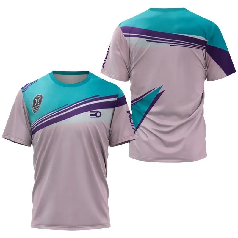 2025 Sommer Tischtennis Reise Herren T-Shirt, Badminton Top, Schnelltrocknendes Hochleistungs Sommer Komfortables und Kühles T-Shirt