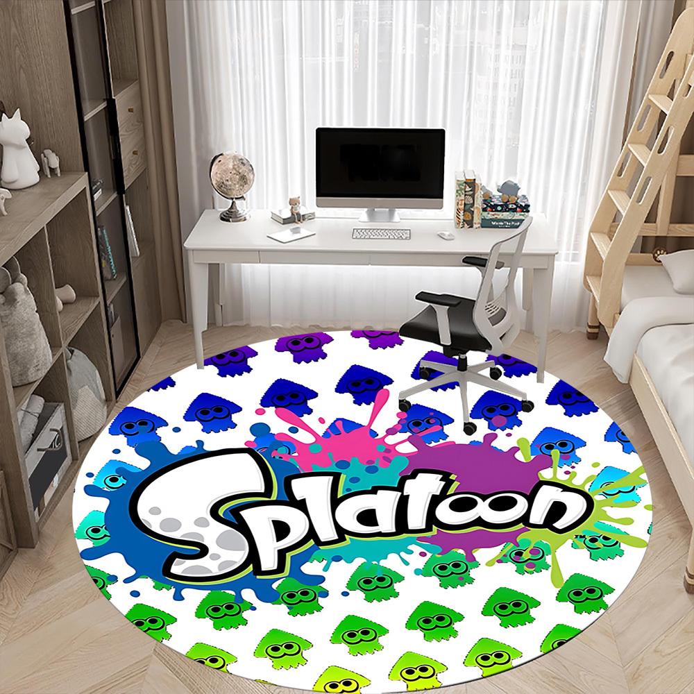 1pc Splatoon? Office Round Area Rug, Under Office Chairs Bedroom Living Room Home Decor A1016236