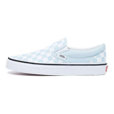 Zapatillas Unisex Classic Slip-On Azul Bebé Ajedrez Blanco Verdadero VN0A38F7QCK