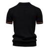 TrendHub Men's Solid Color Sport Zipper Polo Shirt Athletic Social Polo Shirts for Men Office Slim Fit Polo