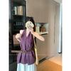 Kumikumi French Style Temperament White V-neck Vest Sling Women Clothes Summer Niche Versatile Waist Hugging Slimming Top