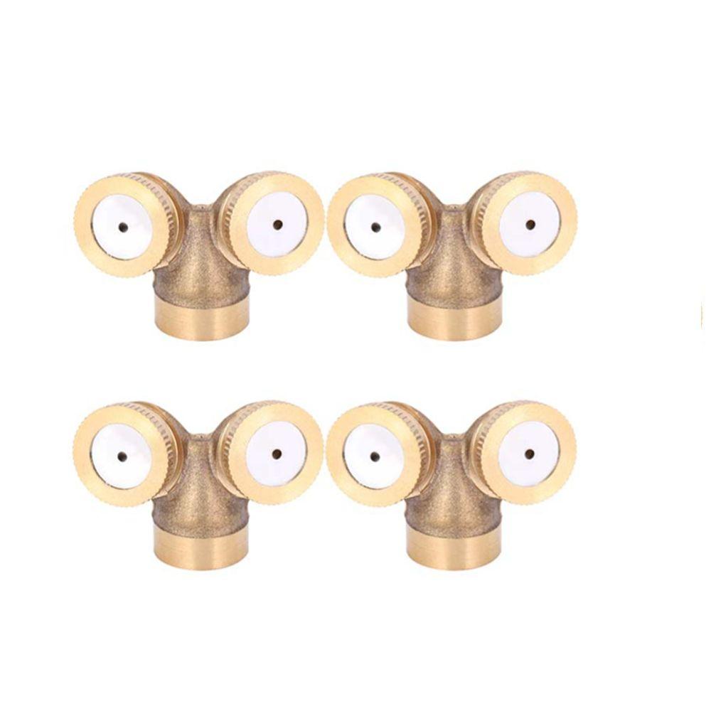 4PCS Copper Irrigation Sprinkler Gold Misting Nozzle Durable Irrigation Sprayer  Garden Irrigation