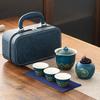 Travel Tea Set Small Set Cover Bowl Teacup Kung Fu Tea Set Kuaike Cup Practical Gift Business Souvenir