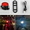 New Red/White USB Rechargeable Cycling Taillight Front Bicycle Lamp Bike Warning Rear Light Safety Night Riding Bike Light