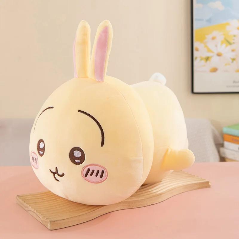Chiikawa Series Long Doll Plush Cartoon Hachiware Soft Pillow Cute Plush Doll Ornament Anime Plush Gift for Girl Home Decoration