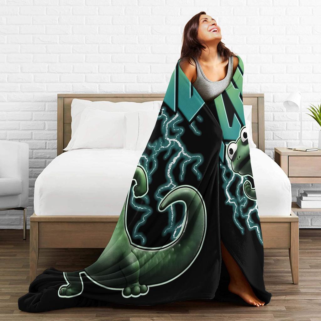 Hoppers Tom Lizard Cartoni Animati Retro Coperte in Flanella Moda Coperte Plaid per Letto Divano Divano 200x150cm Copriletto ,
