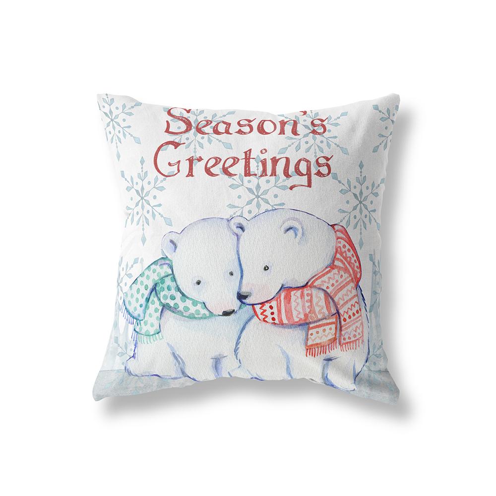 Christmas Theme Snowman Reindeer Print Pattern Cushion Cover Home Living Room Sofa Decoration Square Pillow Pillow Cover