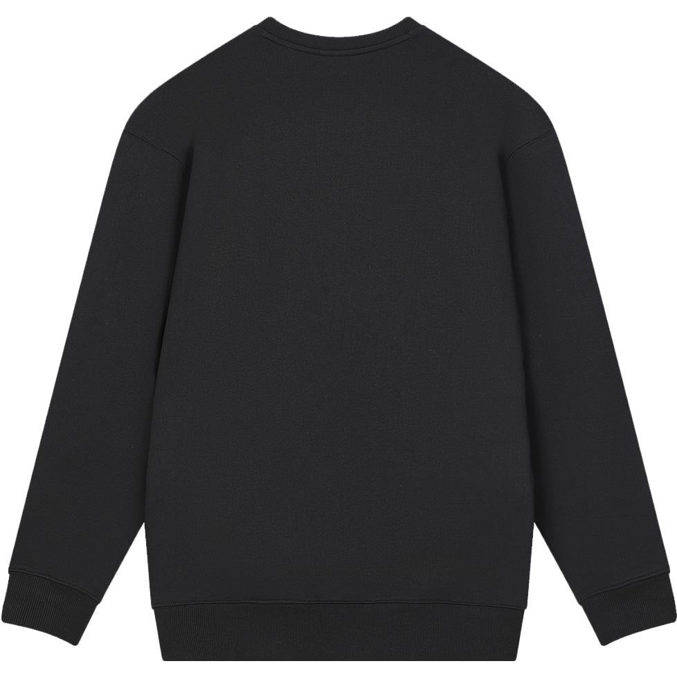 Fila Da Da Long Series Couple Pullover Sweatshirt 2024 Spring Top Letter Fit Sweatshirt Unisex Sweatshirt Black F11U419201F-BK