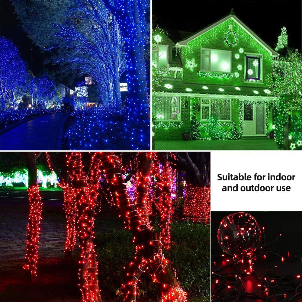 50/100/200 Led Solar Lights Outdoor Waterproof Fairy Holiday Lights Garlands Christmas Tree Solar Chain String Garden Decoration