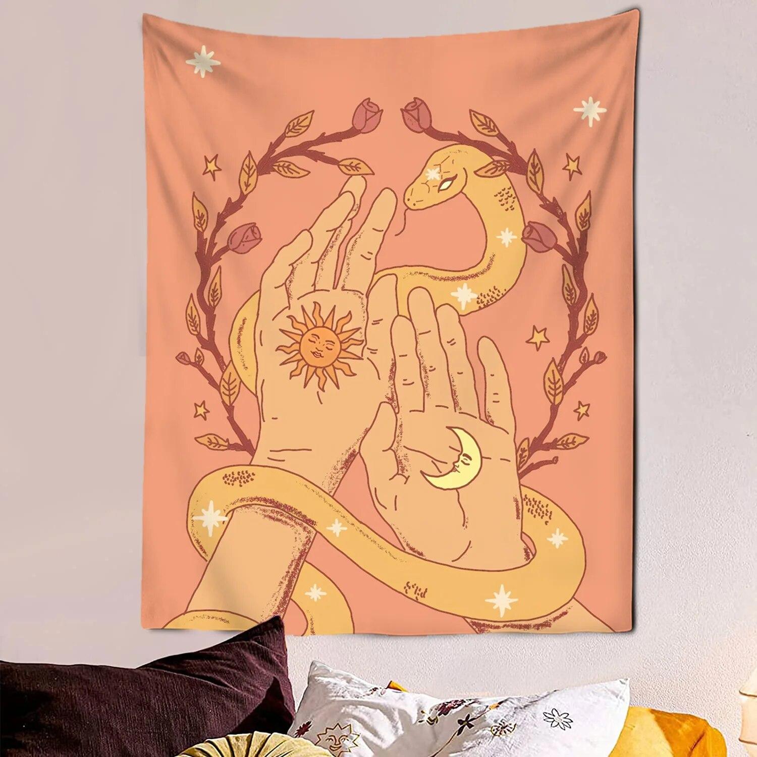 Kawaii Comic Dream Cat Card гобелен милый настенный декор художественное одеяло занавеска — фото 15