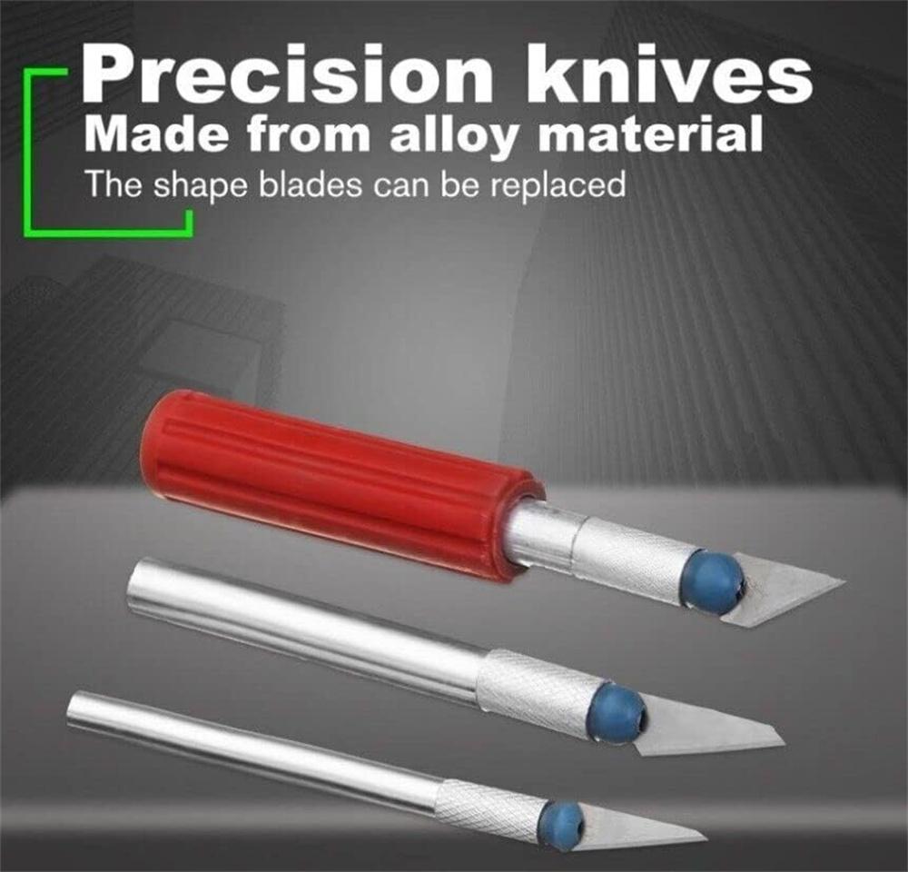 13pc Precision Knife Set Kit Exacto Knives Blades Craft Razor Sculpting Art Tool Alloy Sharp Blade Mud Sculpture Paper Carving