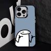 Celular Flork Süß Für iPhone 17,16,15,14,13,12,11,Pro,Max,Plus,E,Air,Mini Sturzfest Schwarz Matt Hartes Bumper Handyhülle