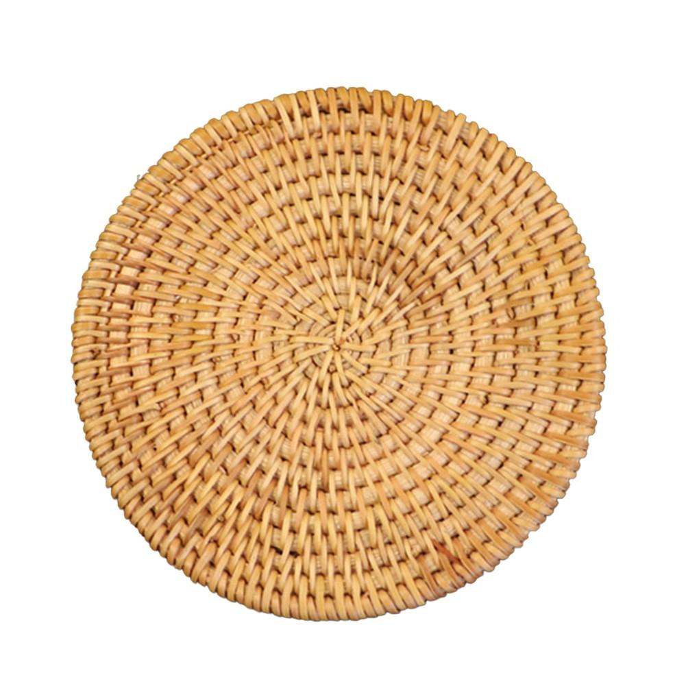 Dining Experience Insulation Pads Rattan Coasters Environmentally Friendly