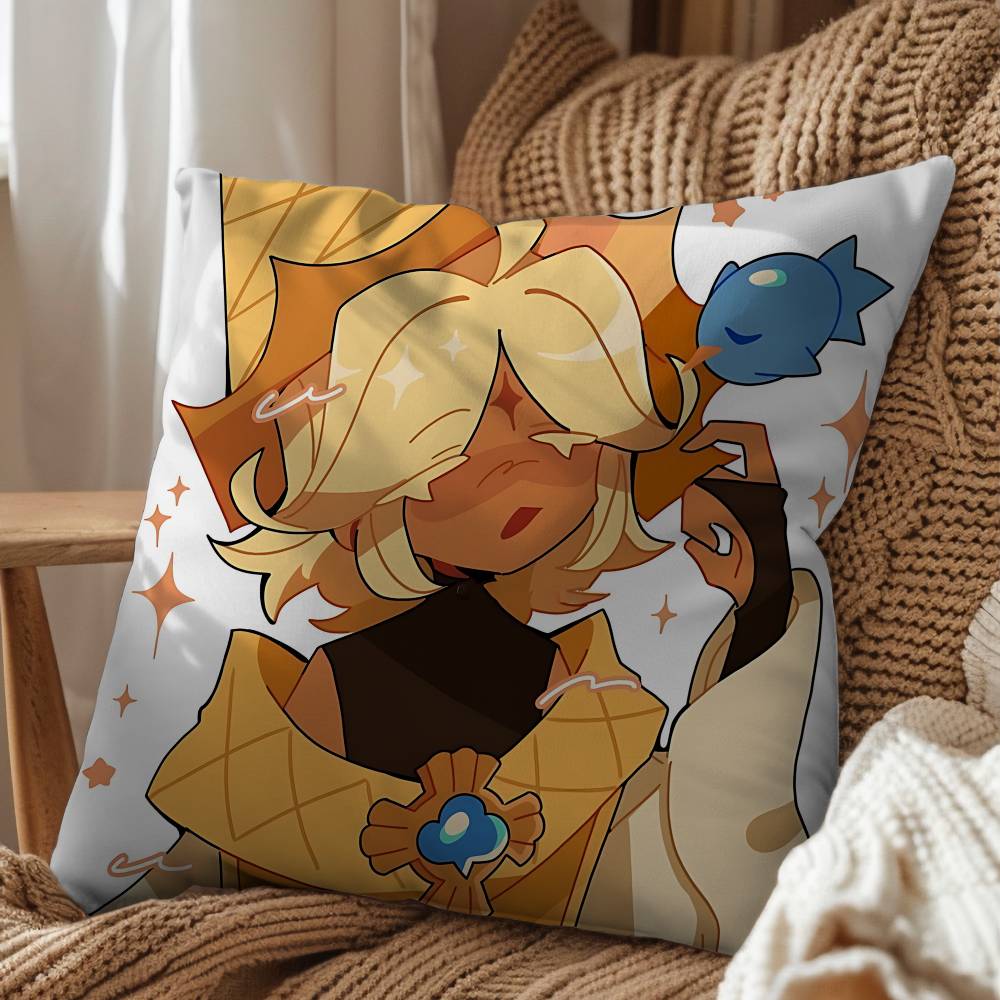 CRK newest game Cookie Run Kingdom Pillow Case Office Cushions Suitable For Sofa Car Bedroom Decorative Cushion Cover