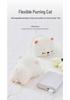 Purring Cat Night Light: Soft Bedside Lamp for Children's Sleep & Bedroom Decor