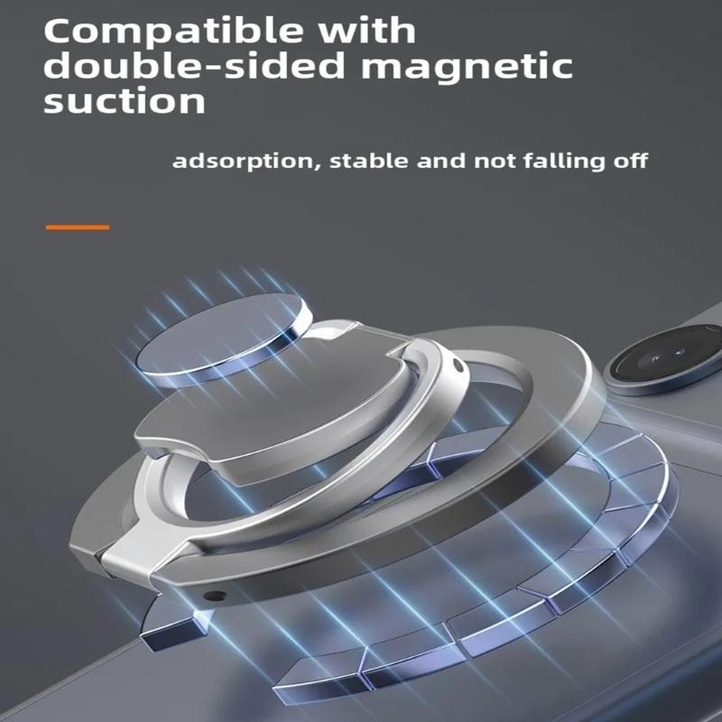 Finger Grip Stand Double Side Magnetic Holder Phone Mount Cellphone Kickstand Foldable Bracket for Phone 17 16 15