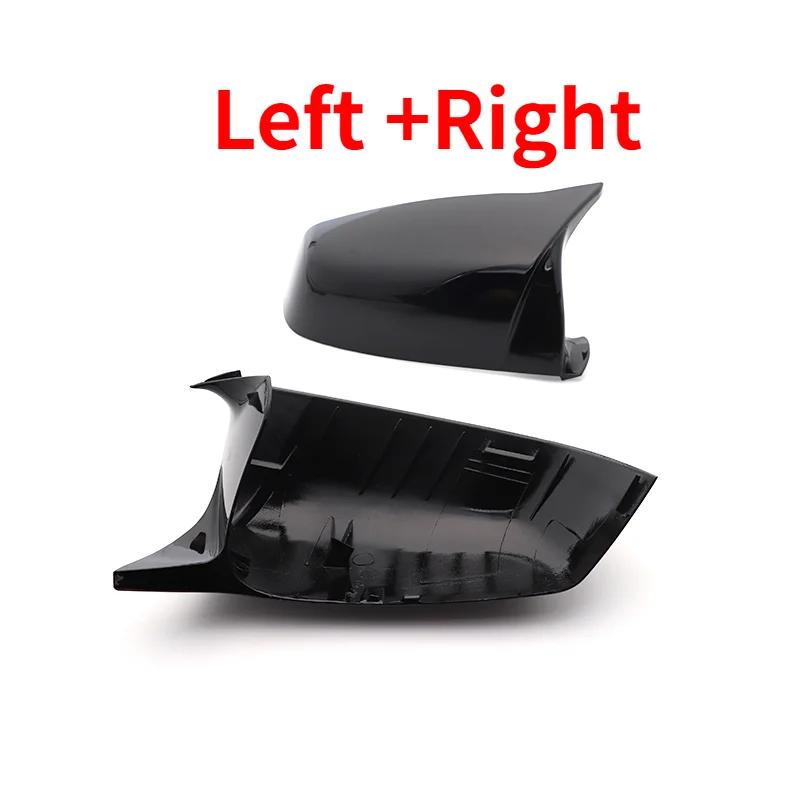 For BMW 5 6 7 Series E60 E61 E63 E64 F01 F02-F04 F06 F07 F10 F11 F12 F13 Carbon Fiber Black Side Wing Rearview Mirror Cover Cap