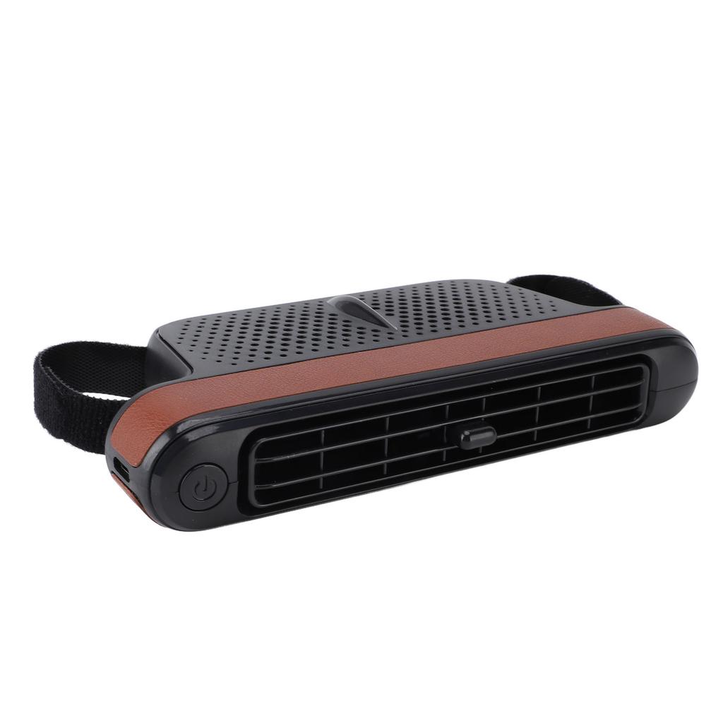 Car Seat Fan 3 Wind Speeds Low Noise Powerful Double Turbine Car Cooling Fan for Vehicle Backseat